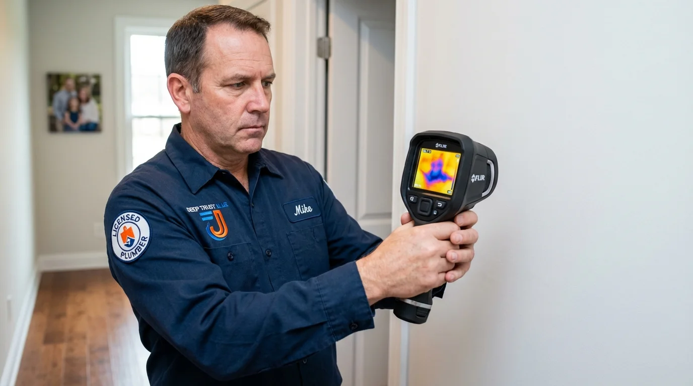 Thermal imaging leak detection by Johns Plumbing LLC in Port Edwards